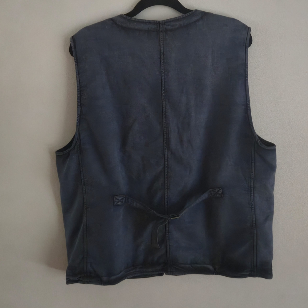 Stylish 32 Bar Blues  Men's Pique Vest Size XL Made In Turkey - Picture 4 of 10